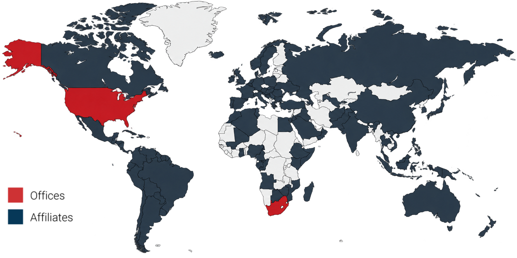 Office Locations Map
