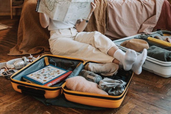 Woman Packing for Trip