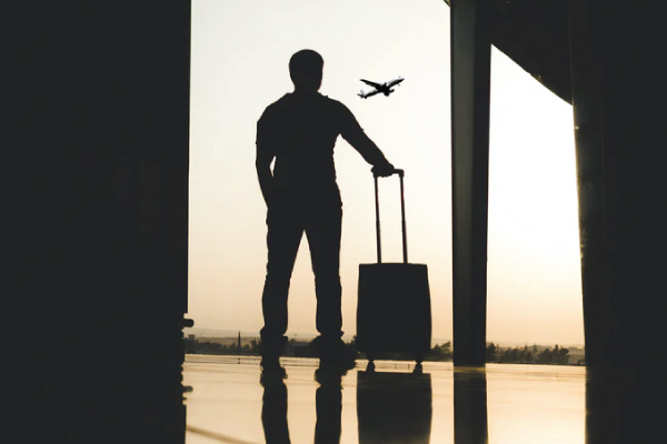 man at airport