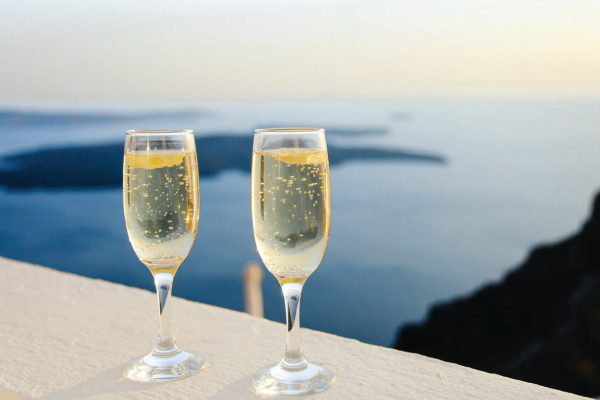 Champagne in Greece